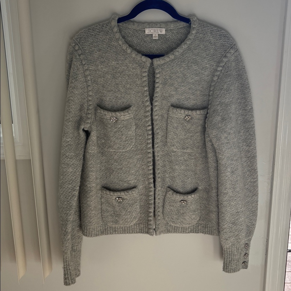 J. Crew Women's Gray Cardigan Sweater